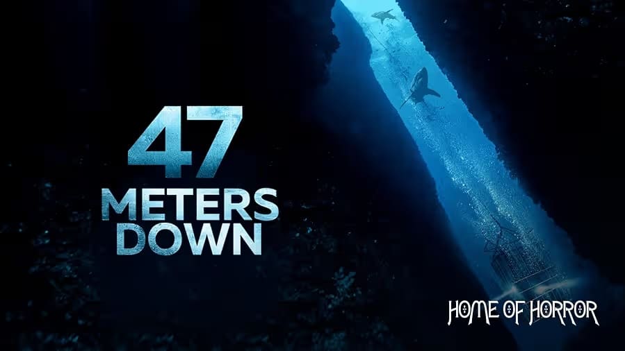 Filmplakat 47 Meters Down (2017) – Hai-Thriller in einem versunkenen Käfig