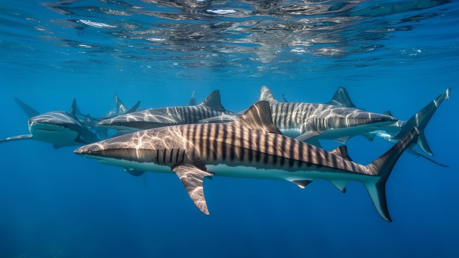 Verschiedene Hai-Arten – Artenvielfalt typisch für Tauchsafaris im Roten Meer