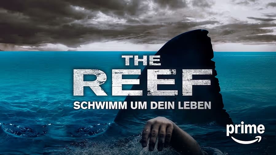 Filmplakat The Reef – Schwimm um dein Leben (2010) – australischer Survival-Hai-Thriller mit Weißem Hai im offenen Ozean